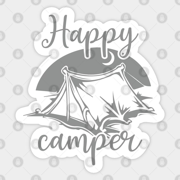 Happy Camper Sticker by SylwiaArt